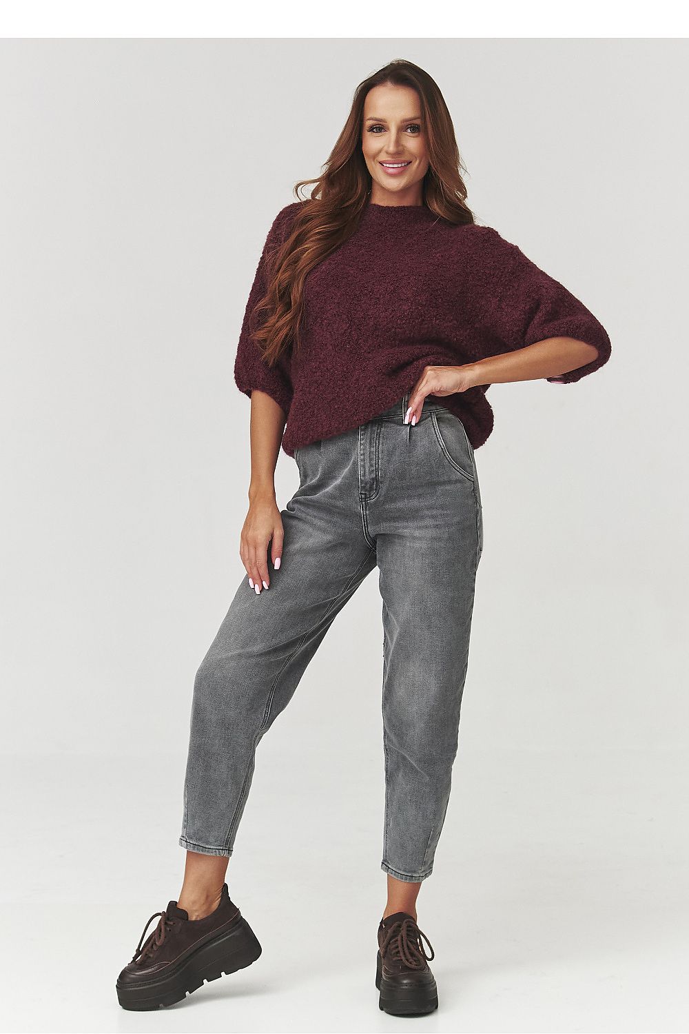Jumper model 219721 Makadamia
