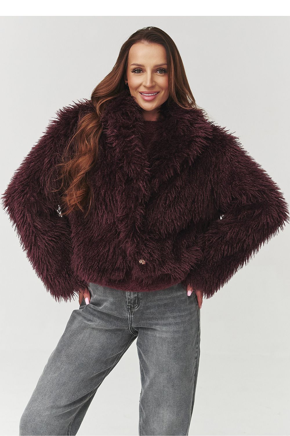 Jacket model 219750 Makadamia
