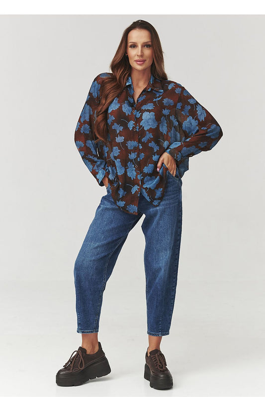 Long sleeve shirt model 219728 Makadamia 
