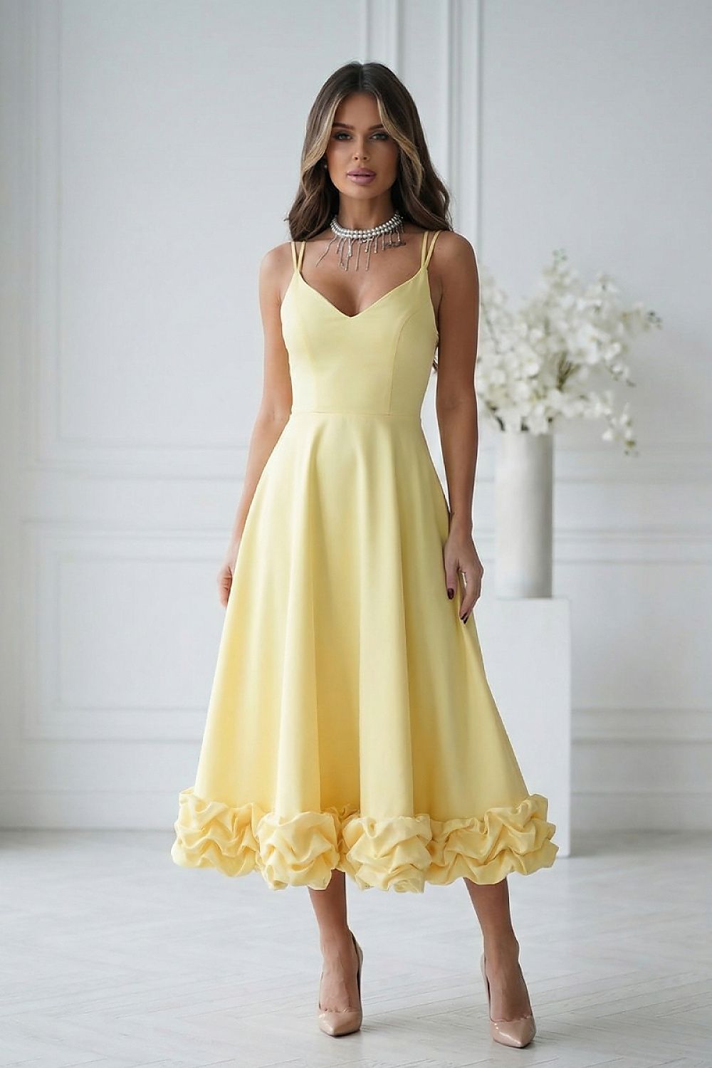  Evening dress model 224632 Bicotone 