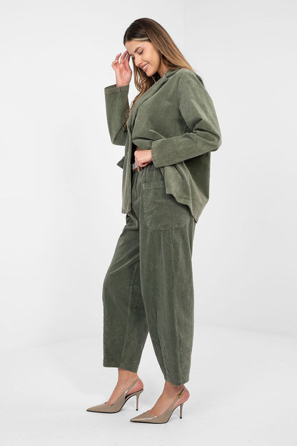  corduroy trousers model 225094 Rue Paris 