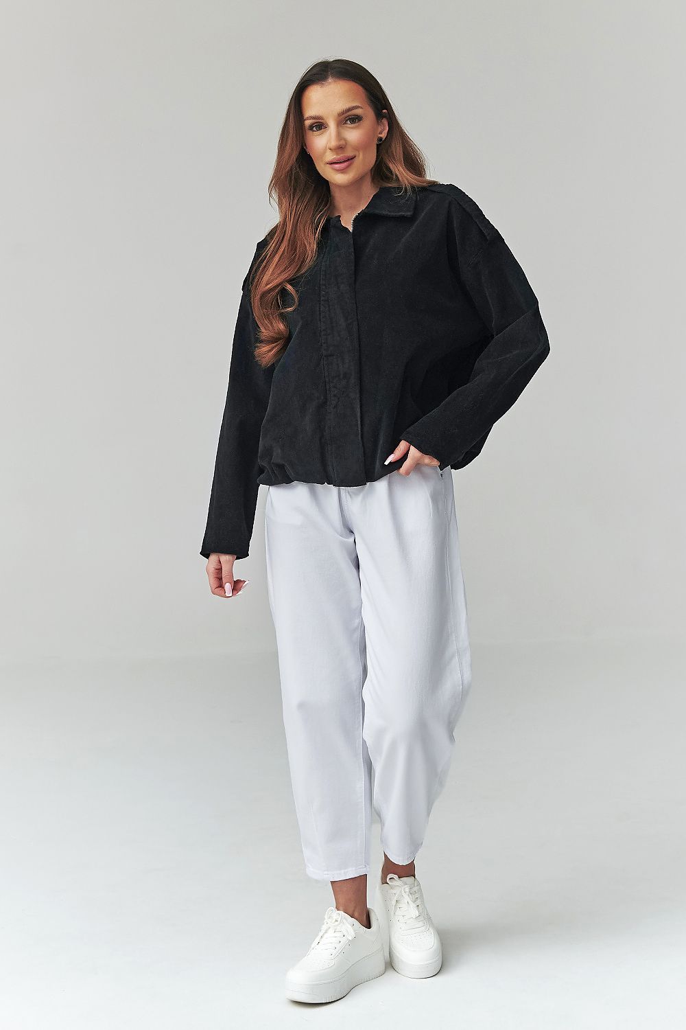  Corduroy jacket model 225693 Makadamia 